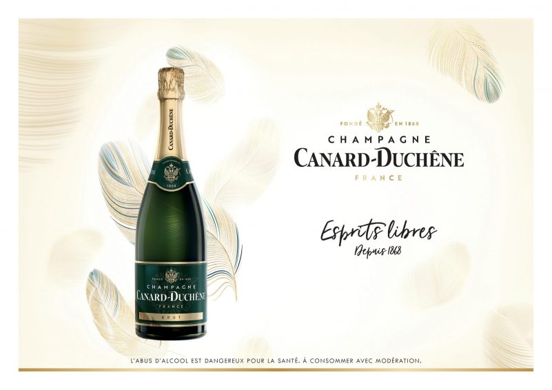 Canard Duchêne_champagne_visuel publicitaire